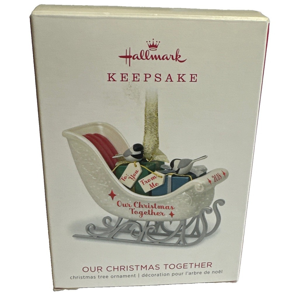 Hallmark 2018 Our Christmas Together Sleigh Keepsake New